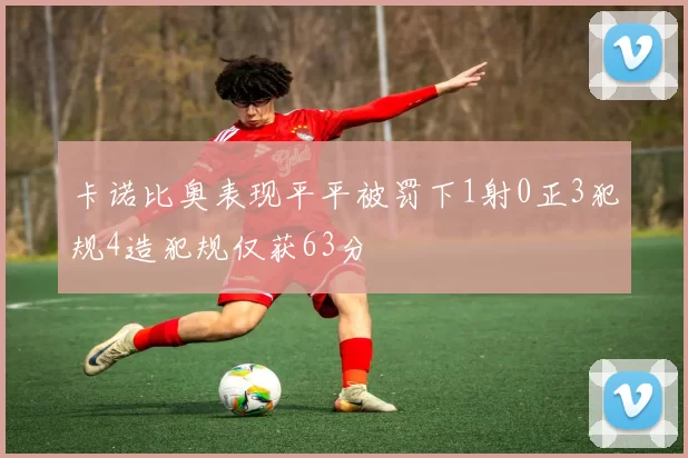 卡诺比奥表现平平被罚下1射0正3犯规4造犯规仅获63分
